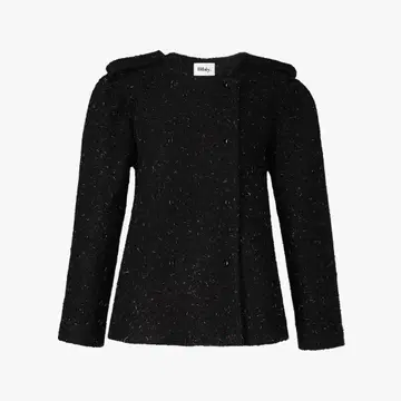 Bibiy. 비비 MEGAN LAME JACKET BLACK 자켓