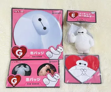 디즈니 베이맥스 제일복권 4개 세트 키링 캔뱃지