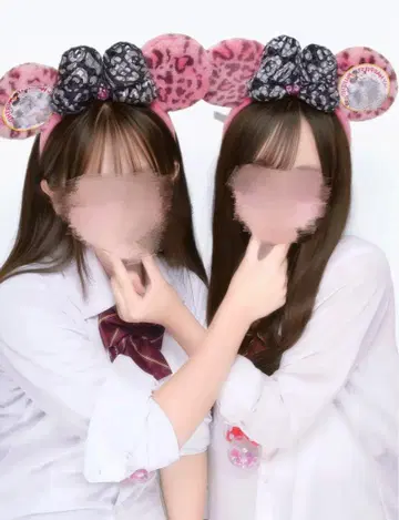 레오파드 머리띠 핑크