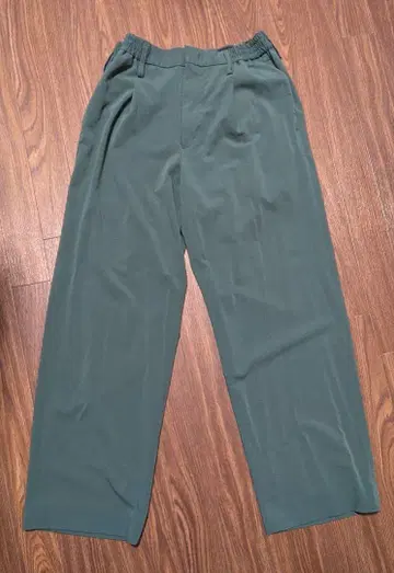 UNITED TOKYO 사이드 밴딩 와이드 팬츠 다크 그린 SIZE 1
