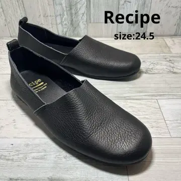 레시피 Recipe 플랫슈즈 발레 슈즈 24.5 블랙