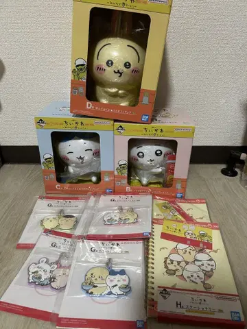 치이카와 제일복권 모두 함께 라멘 치이카와 토끼 하치와레 피규어 세트