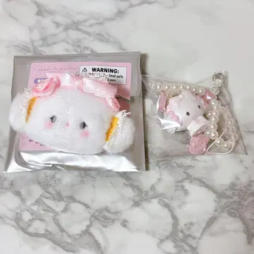 산리오 코기뮨 화이트 프릴 시크릿 마스코트 스트랩