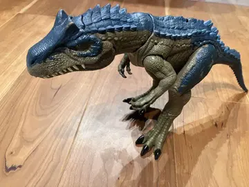 공룡형 피규어 녹색과 파란색 배색 약 30cm