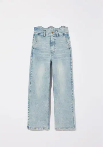Eaphi 웨이브 디자인 하이웨스트 데님 DENIM 에피 사이즈 1