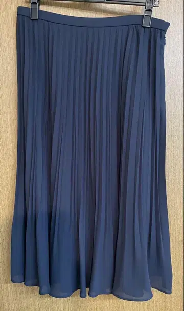 Leilian 레리안 플리츠 스커트 13+ XL 네이비 미사용품