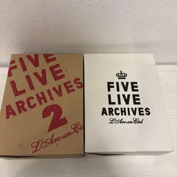 L'Arc-en-Ciel FIVE LIVE ARCHIVES 세트 새상품급