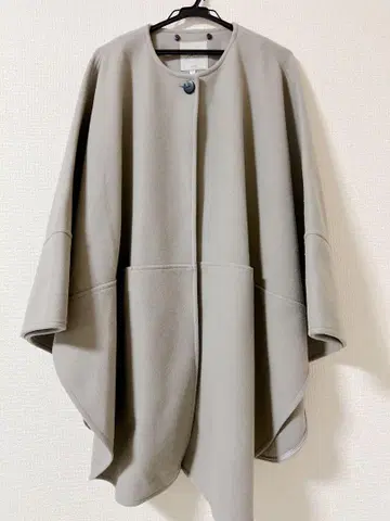 Moussy M _ 언더바 판초 스타일 케이프 코트