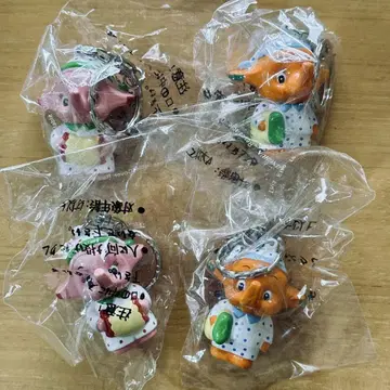 동물 캐릭터 키링 4개 세트