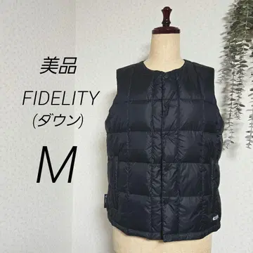 새상품급 FIDELITY PERTEX 다운 베스트 블랙 m 페더리티