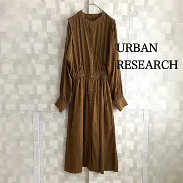 극미품 URBAN RESEARCH 와실 개더 슬리브 원피스 긴팔