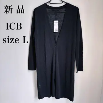 [ 미사용 새상품 ] iCB 아이씨비 가디건 린넨 다크 네이비 L
