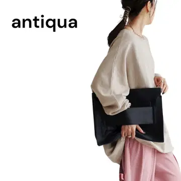 antiqua 돌먼 면 니트 밀크티 Free
