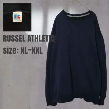 00s RUSSEL ATHLETIC 블랭크 맨투맨 네이비 XL