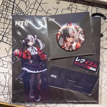 NTE TGS2025 레퀴엠 아크릴 스탠드 캔뱃지 세트