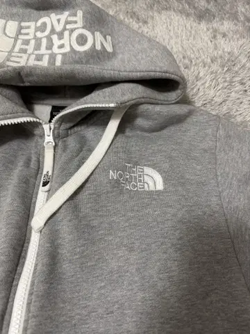 THE NORTH FACE 그레이 후드티 남성용 여성용 M