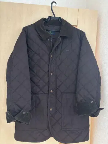 LACOSTE 다크 브라운 퀼팅 자켓 48/3
