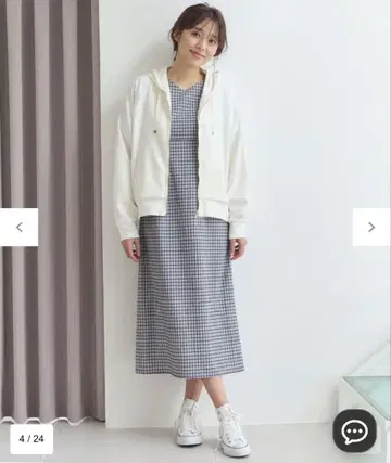 Feroux [세탁 가능] 백 프릴 종이 후드티
