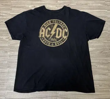 AC/DC 하이 볼티지 밴딩 티셔츠 2XL 빈티지