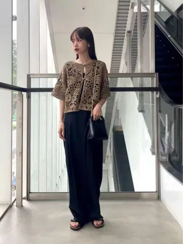 BEAUTY&YOUTH 포플린 랩 와이드 팬츠 S