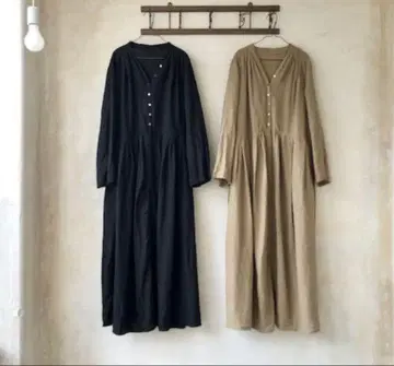 [ nest Robe ] 린넨 Y넥 스칼라 드레스 컬러 CAMEL
