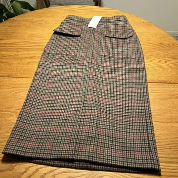 spick and span 체크 무늬 타이트 스커트
