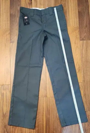 Dickies 다크 그레이 스트레이트 팬츠