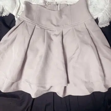 미셸 마카롱 슬림 레그 스커트 더스티 핑크 S