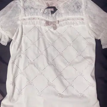 리즈리사 모노그램 비쥬컷 상의 핑크