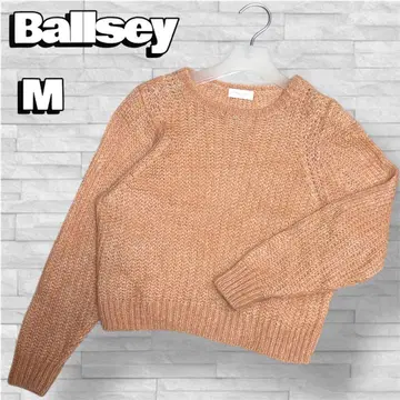 [ Ballsey/보르지 ] 모헤어 니트 실크 풀오버 핑크 M