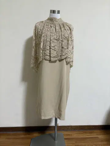 케이프 드레스 레이스 포멀