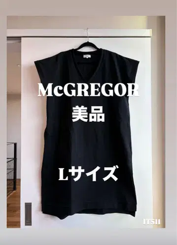 새상품급 McGREGOR 블랙 슬리브리스 롱 원피스 L 사이즈