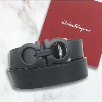 Salvatore Ferragamo 블랙 가죽 벨트