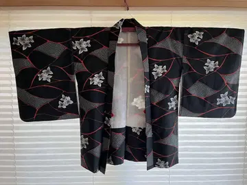 꽃무늬 블랙 겉옷