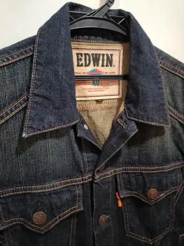 배송비 포함 EDWIN 에드윈 XV 데님 자켓 G 상태 좋음 sizeM