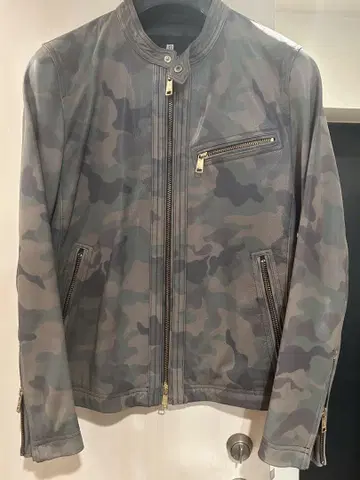 BLACK LABEL CRESTBRIDGE 카모플라쥬 가죽 자켓 M