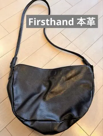 Firsthand 가죽 숄더백 블랙 freak's store