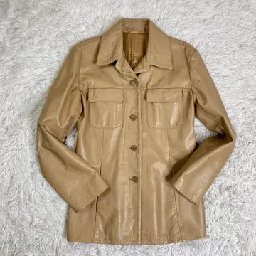 빈티지 가죽 셔츠 자켓 이탈리아제 48