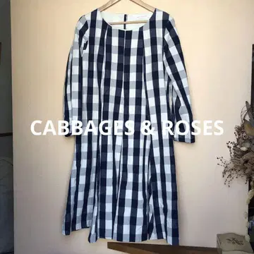 새상품급 CABBAGES & ROSES 코튼 원피스