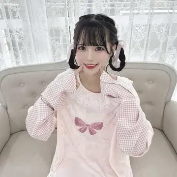 AnkRouge 스팽글 리본 롱TE