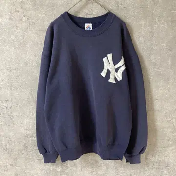 USA제 90s MLB 양키스 맨투맨 JERZEES제 M 사이즈 네이비