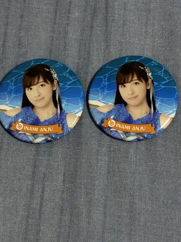 영화 Aqours documentary 캔뱃지 이나미 안쥬 2개 세트