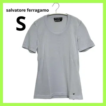 페라가모 여성용 반팔 로고 원포인트 S 사이즈 상의