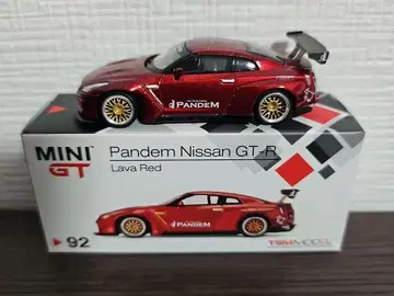 MINI GT Pandem Nissan GT-R Lava Red 92