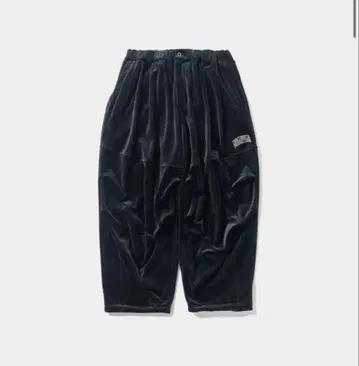 tightbooth VELOUR BALLOON PANTS BLACK