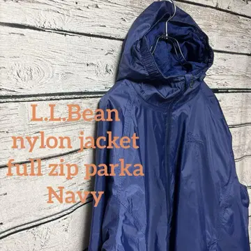 [ 엘엘빈 ] [ 구제 의류 ] 나일론 자켓 자수 로고 후드티 XL