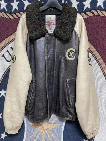 [ 진품 ] 90s~00s CONVERSE ALL STAR 가죽 자켓