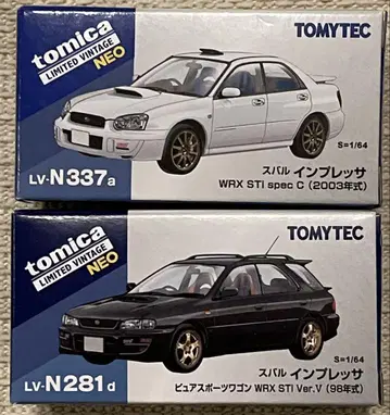 토미카 리미티드 빈티지 네오 스바루 임프레자 WRX STi 화이트 블랙