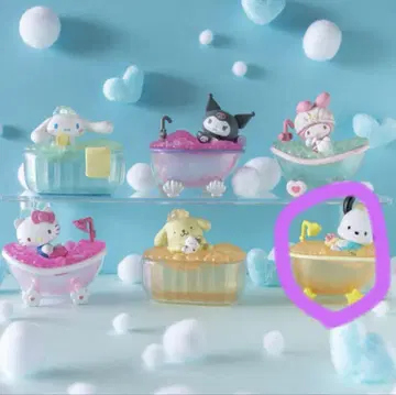 산리오 버블 목욕 시간 포차코 피규어