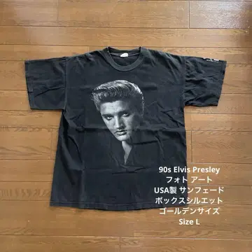 90s Elvis Presley 사진 락 USA제 골든 사이즈